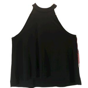 NWT Jennifer Lopez Black Tie Halter Top Size: XL